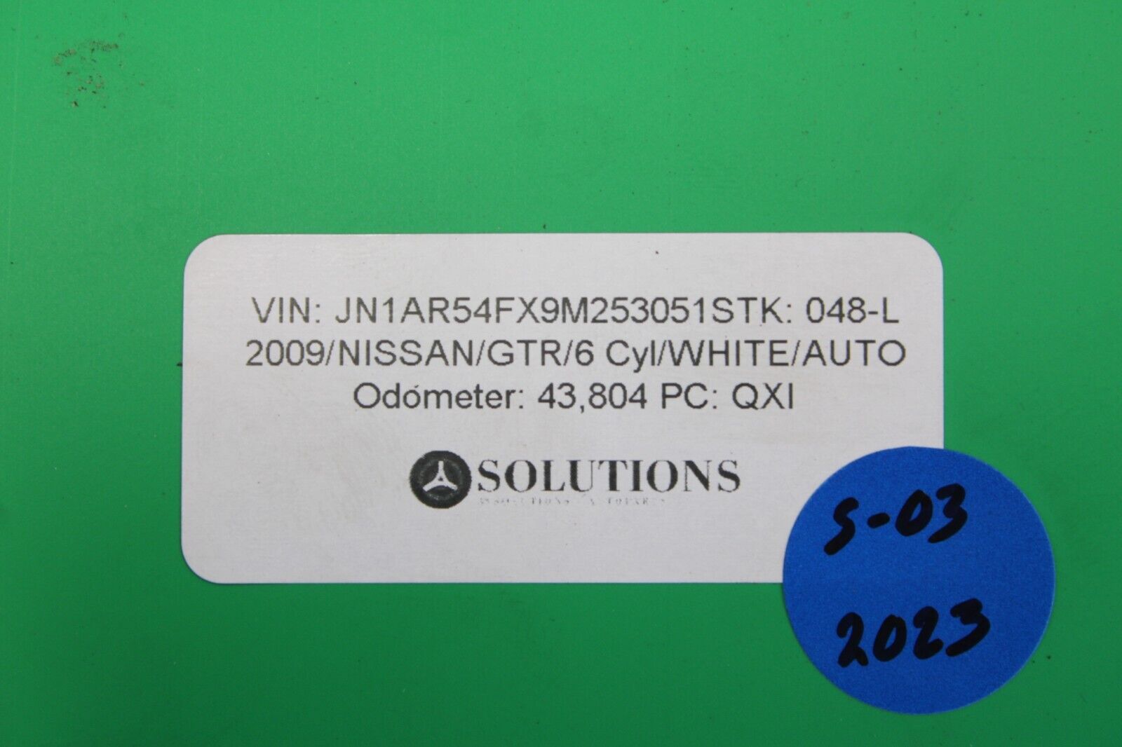 2009 NISSAN GT-R R35 VR38 3.8L AWD OEM STARTER WIRE HARNESS