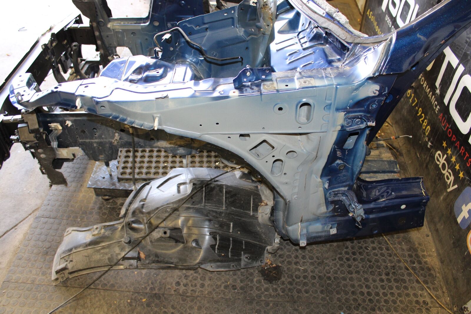 2019 INFINITI Q50 FRONT RADIATOR CORE SUPPORT FRAME RAIL CUT