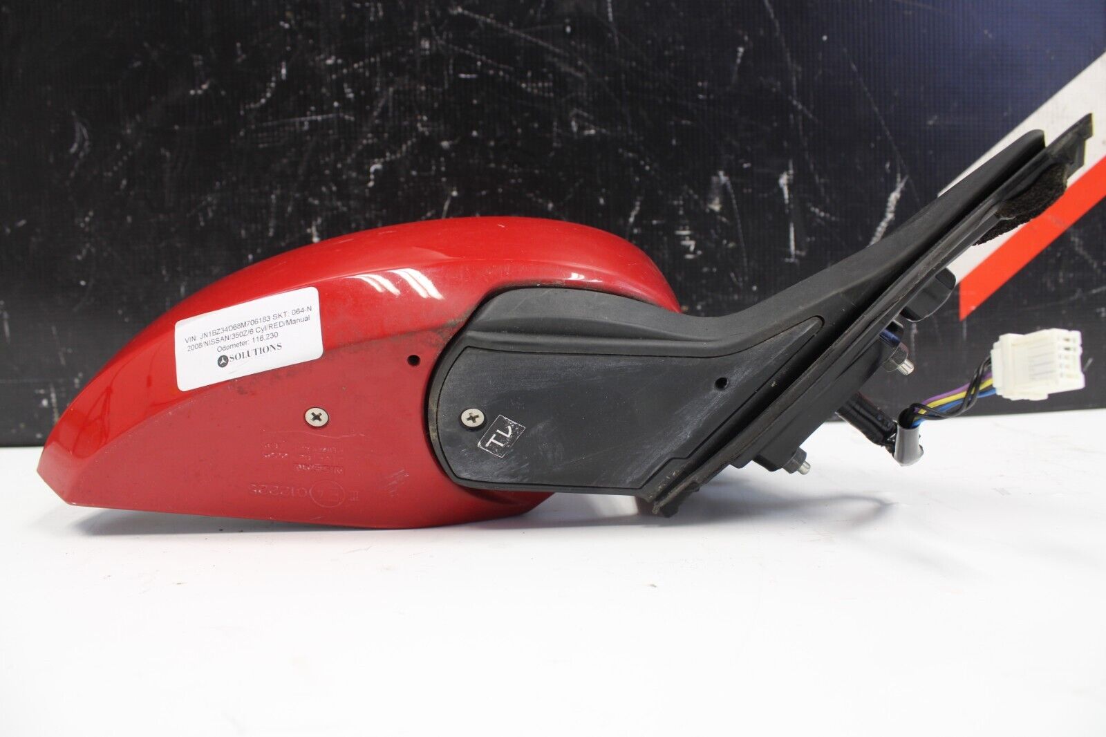 03-08 NISSAN 350Z RIGHT PASSENGER DOOR POWER SIDE VIEW MIRROR OEM