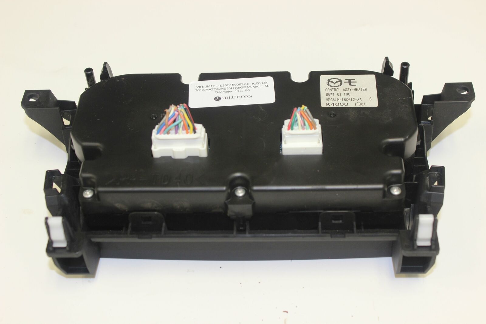 2012 Mazda 3 Heater Climate Controls