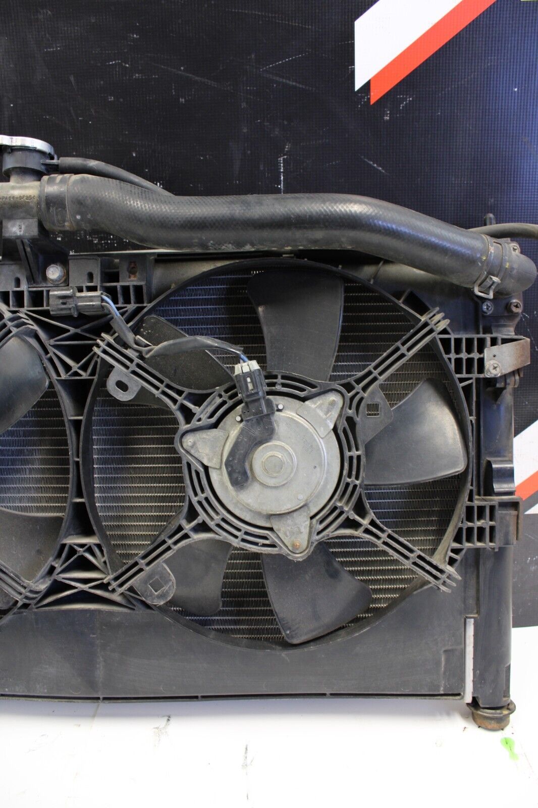 08 - 15 Mitsubishi Lancer Evo X MR Ralliart Radiator Condenser Fan Assembly OEM