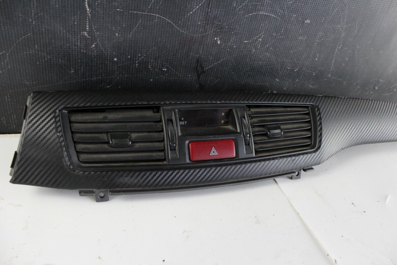 Mitsubishi EVO 8 Dashboard Trim Vent Dash Board Clock Hazard OEM