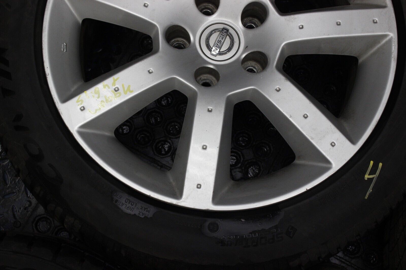 Nissan 350Z 2003 2004 2005 17" Factory OEM Wheel Rims 7 SPOKE