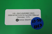 2012 Infiniti G37 Steering Wheel with Cruise Radio Controls OEM