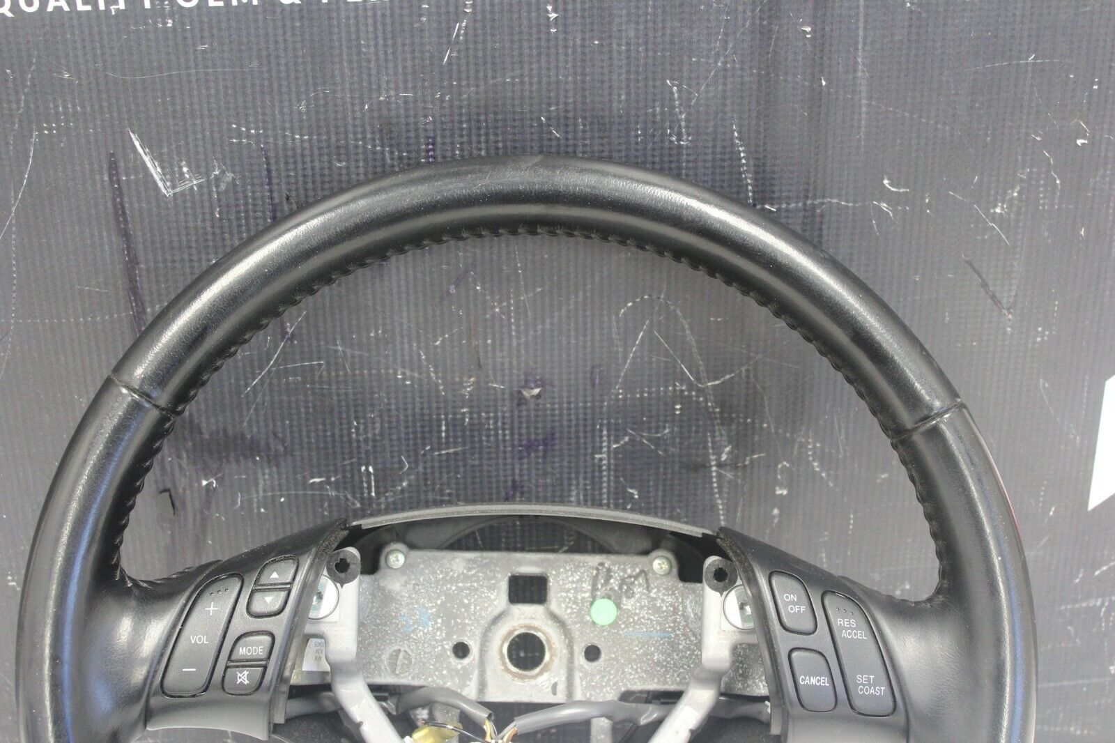 2006-2007 MAZDASPEED6 MAZDASPEED 6 MS6 OEM BLACK LEATHER STEERING WHEEL