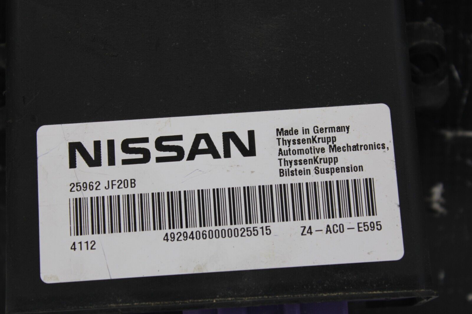 2013 NISSAN GT-R R35 VR38 OEM ACTIVE SUSPENSION CONTROL MODULE 25962 JF20B