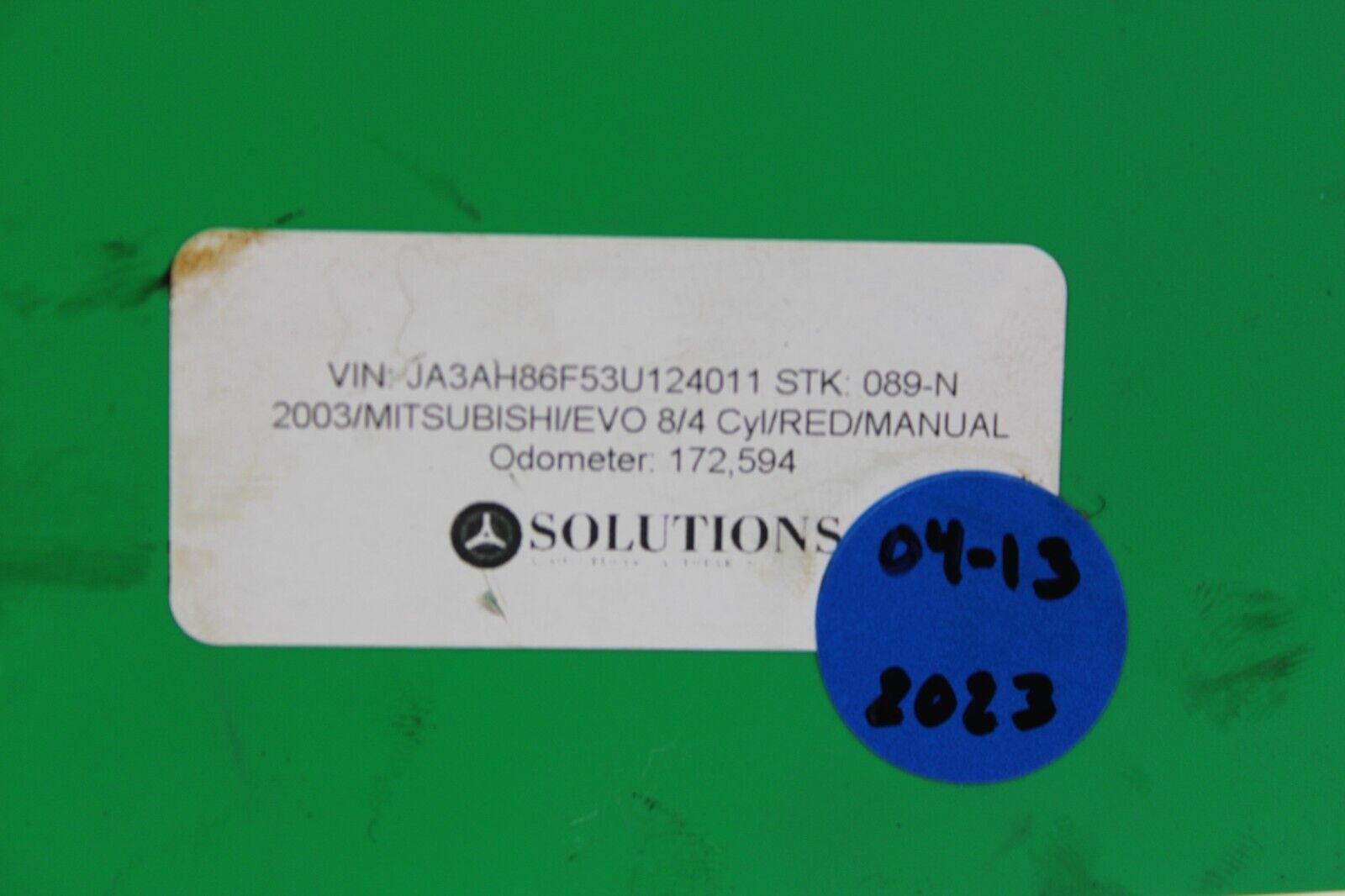 2003-2006 MITSUBISHI EVOLUTION EVO 8 9 SHIFTER CABLES OEM 5 SPEED 5SPD M/T