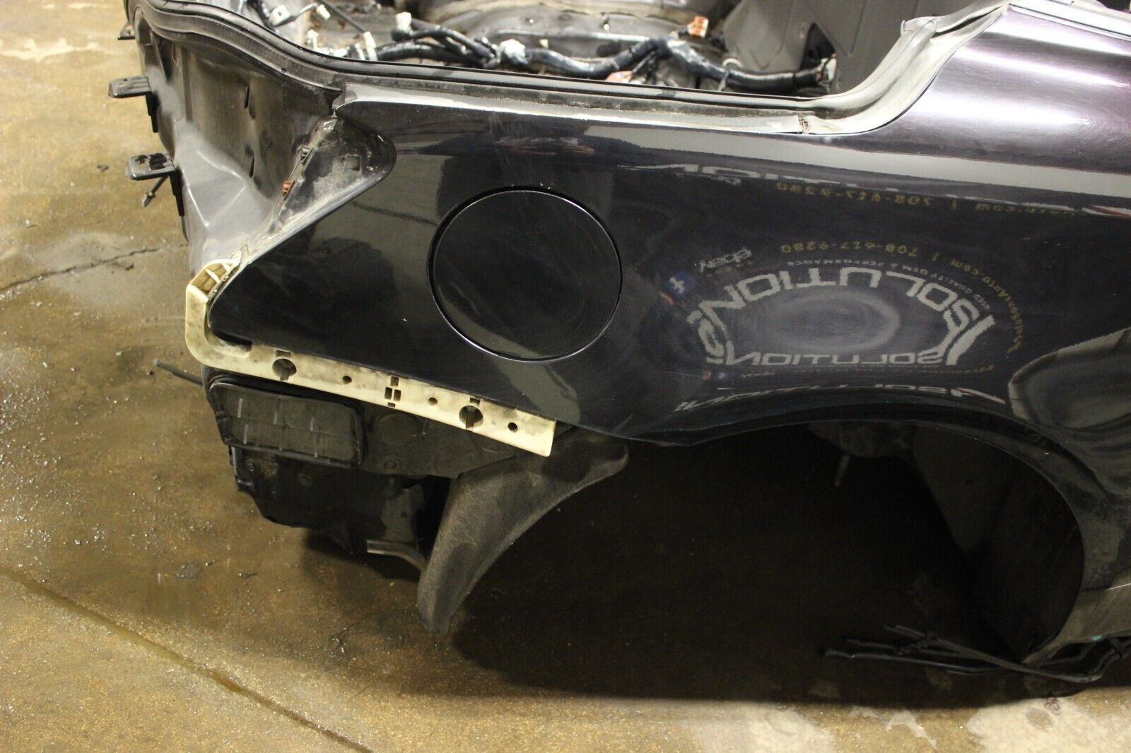 2009-2015 INFINITI G37 Q60 CONVERTIBLE CONV PASSENGER QUARTER PANEL CUT RH