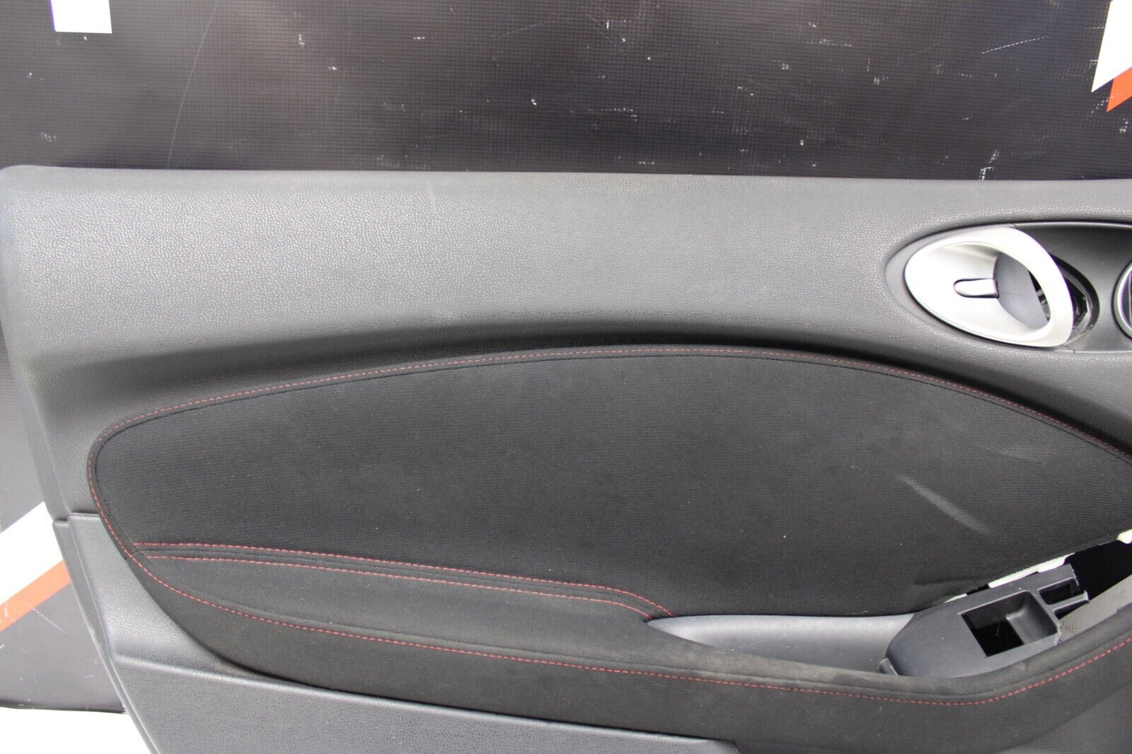 2012 NISSAN 370Z NISMO OEM DOOR PANELS SET TRIM PANEL BLACK W/ RED STITCHING