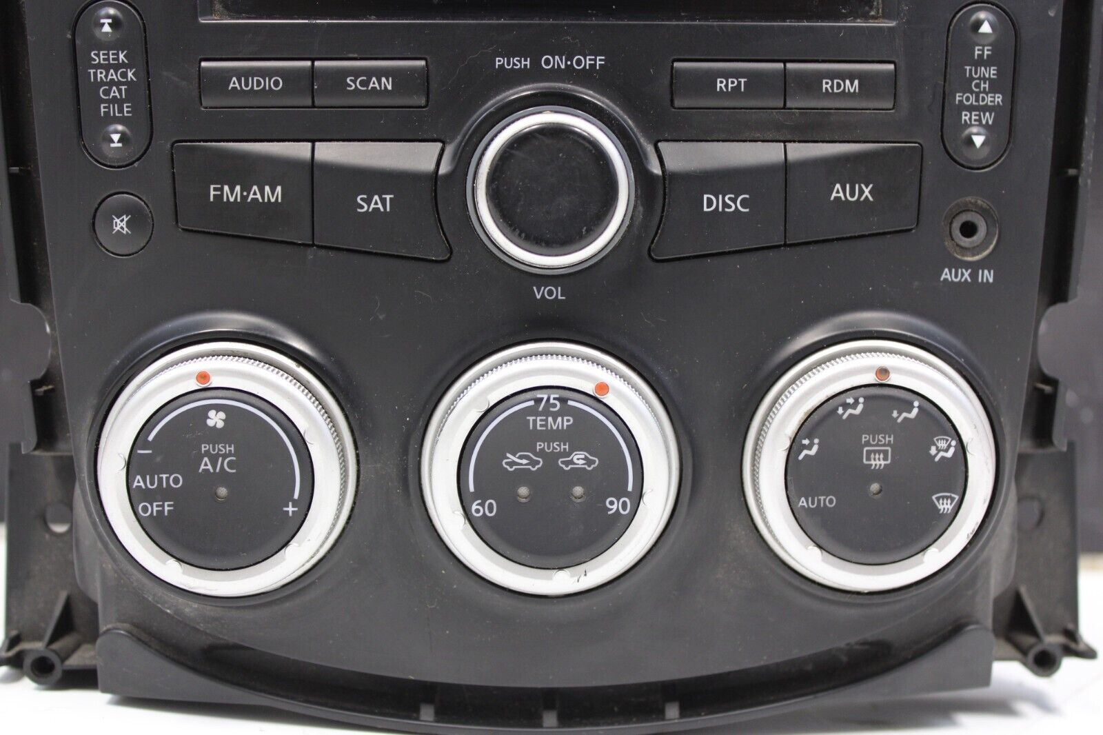 09-19 Nissan 370Z AM FM CD Radio Receiver Climate Unit OEM PP-3092L