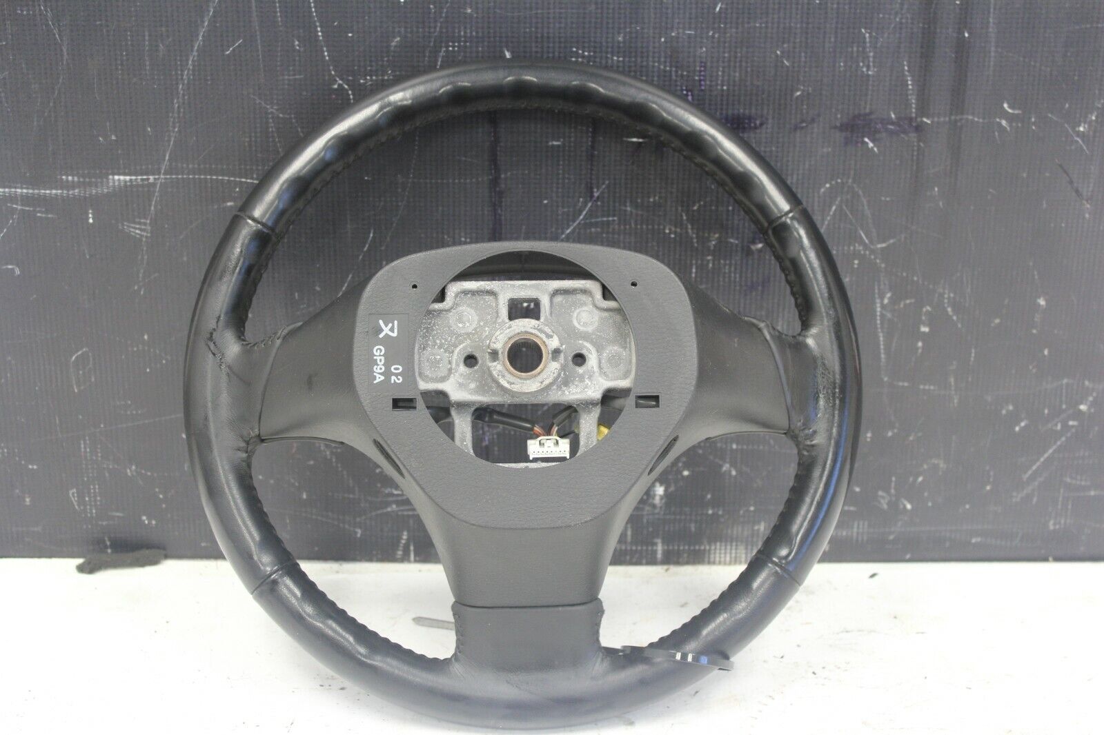 2006-2007 MAZDASPEED6 MAZDASPEED 6 MS6 OEM BLACK LEATHER STEERING WHEEL