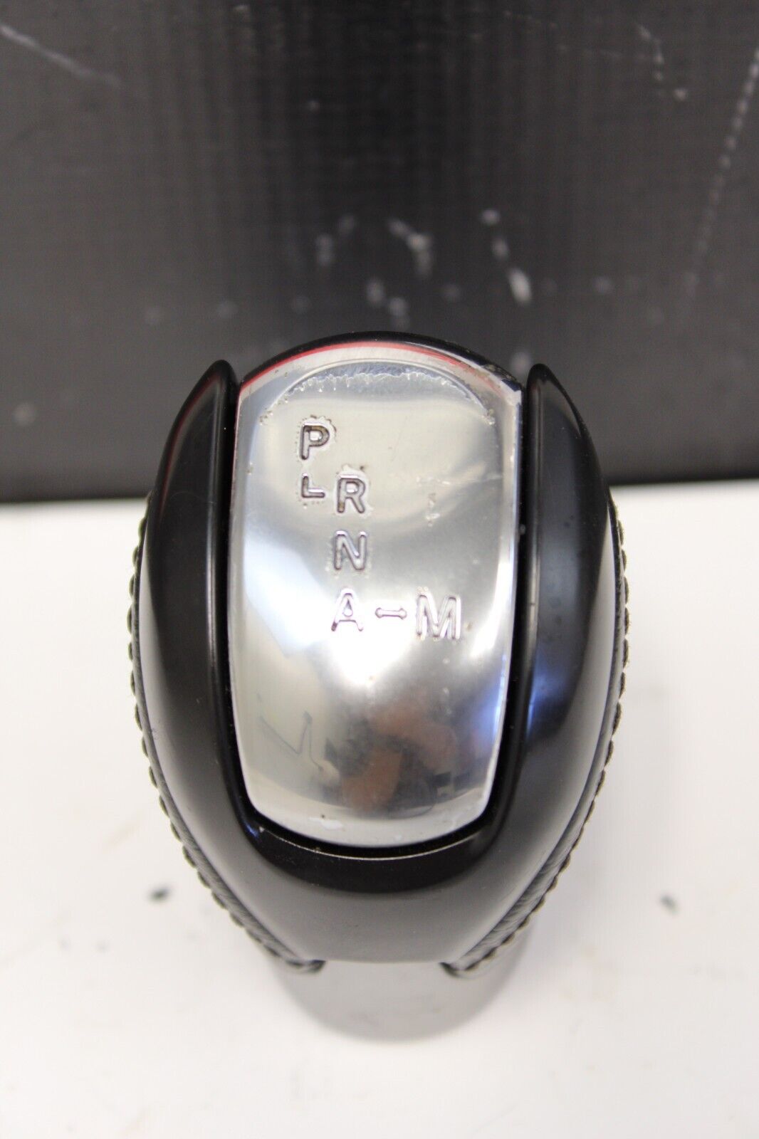 2009 2010 NISSAN GT-R GTR R35 VR38 OEM BLACK LEATHER CHROME SHIFT KNOB