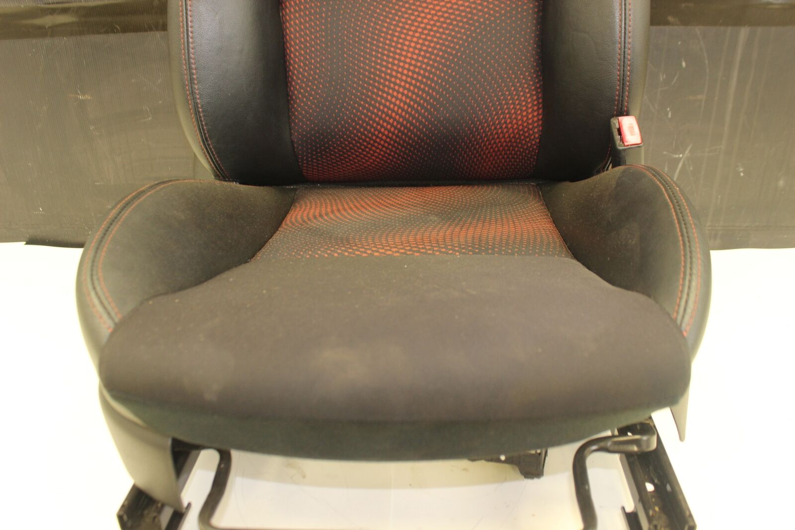 2010-2013 Mazdaspeed3 Front Right Passenger Bucket Seat Black Red Cloth/Leather