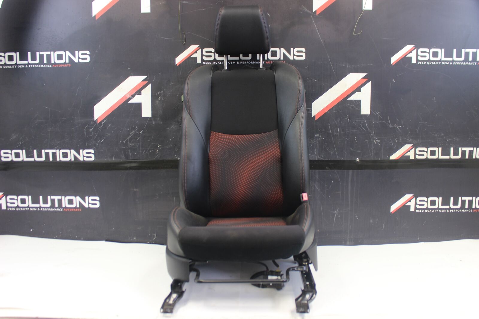 2010-2013 Mazdaspeed3 Front Right Passenger Bucket Seat Black Red Cloth/Leather
