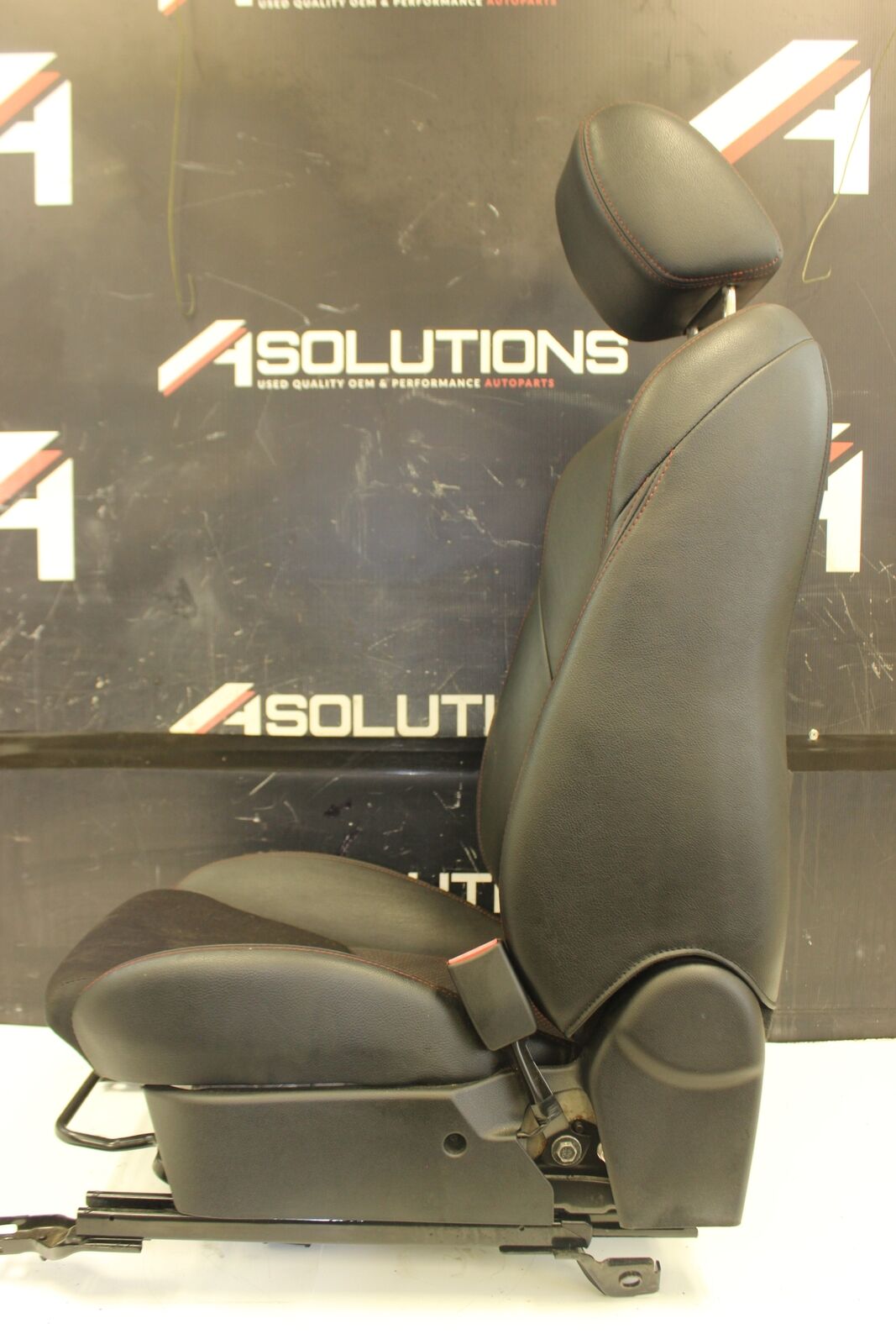 2010-2013 Mazdaspeed3 Front Right Passenger Bucket Seat Black Red Cloth/Leather