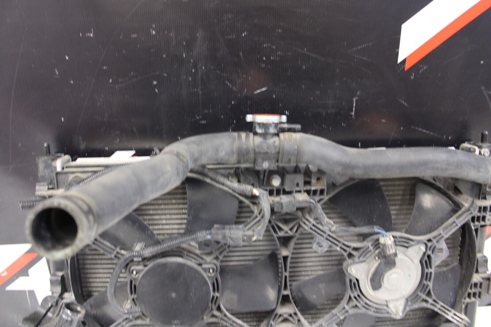 08 - 15 Mitsubishi Lancer Evo X MR Ralliart Radiator Condenser Fan Assembly OEM