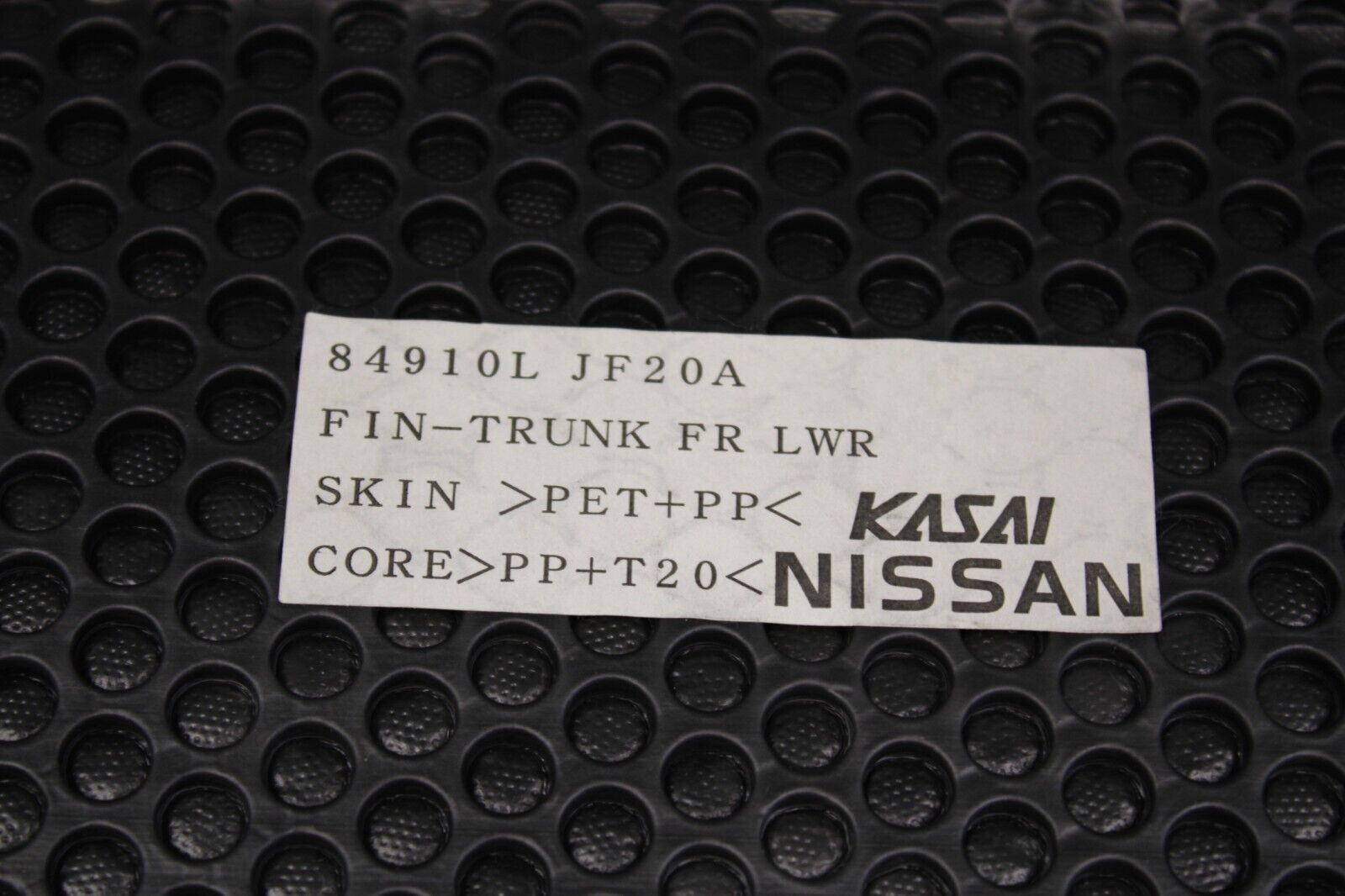 2010 Nissan R35 GTR GT-R Interior Trunk Finish Cover Panel