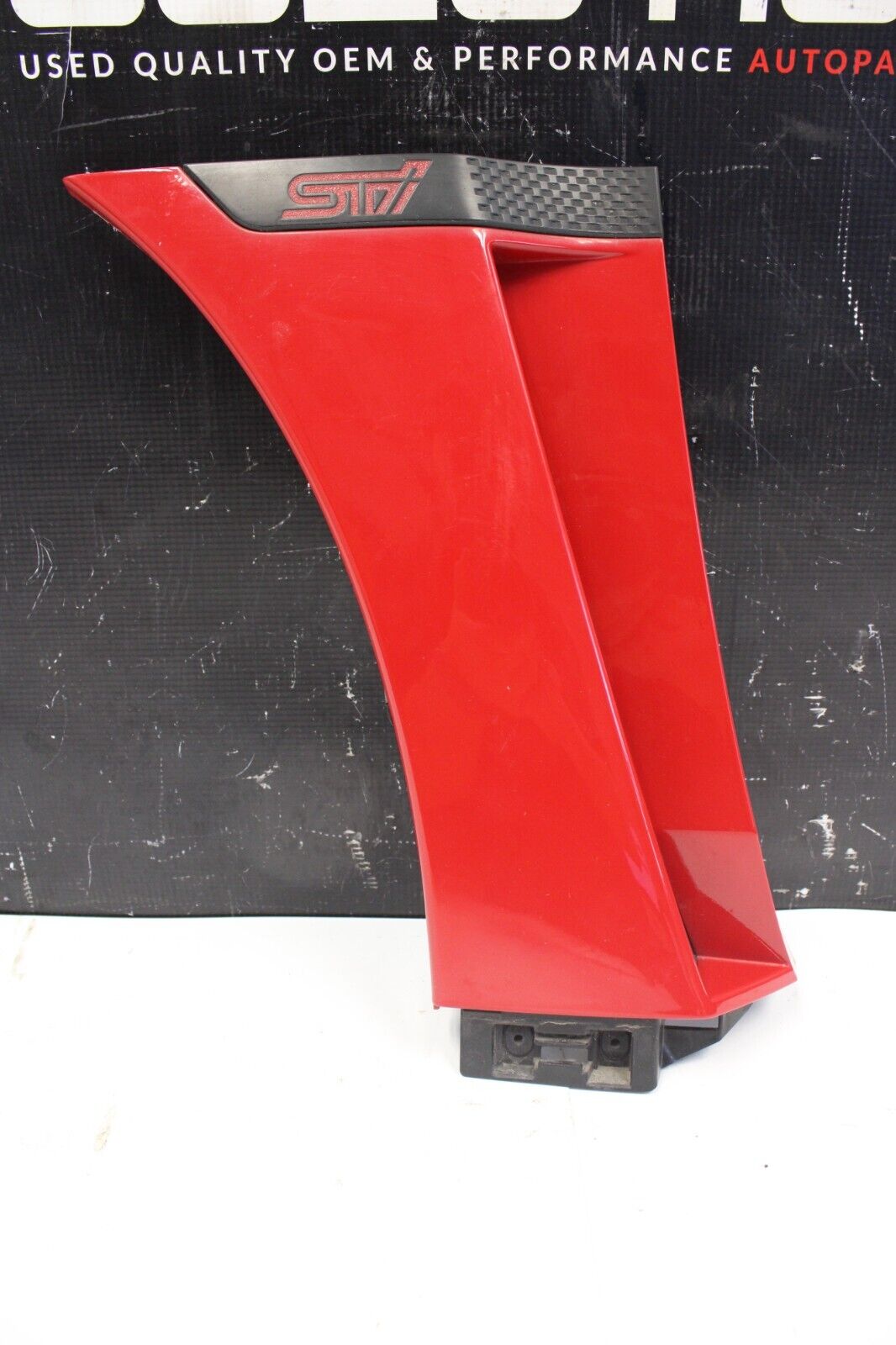 15-21 SUBARU WRX & STI DRIVER LEFT - STI FENDER TRIM INSERT BADGE EMBLEM OEM