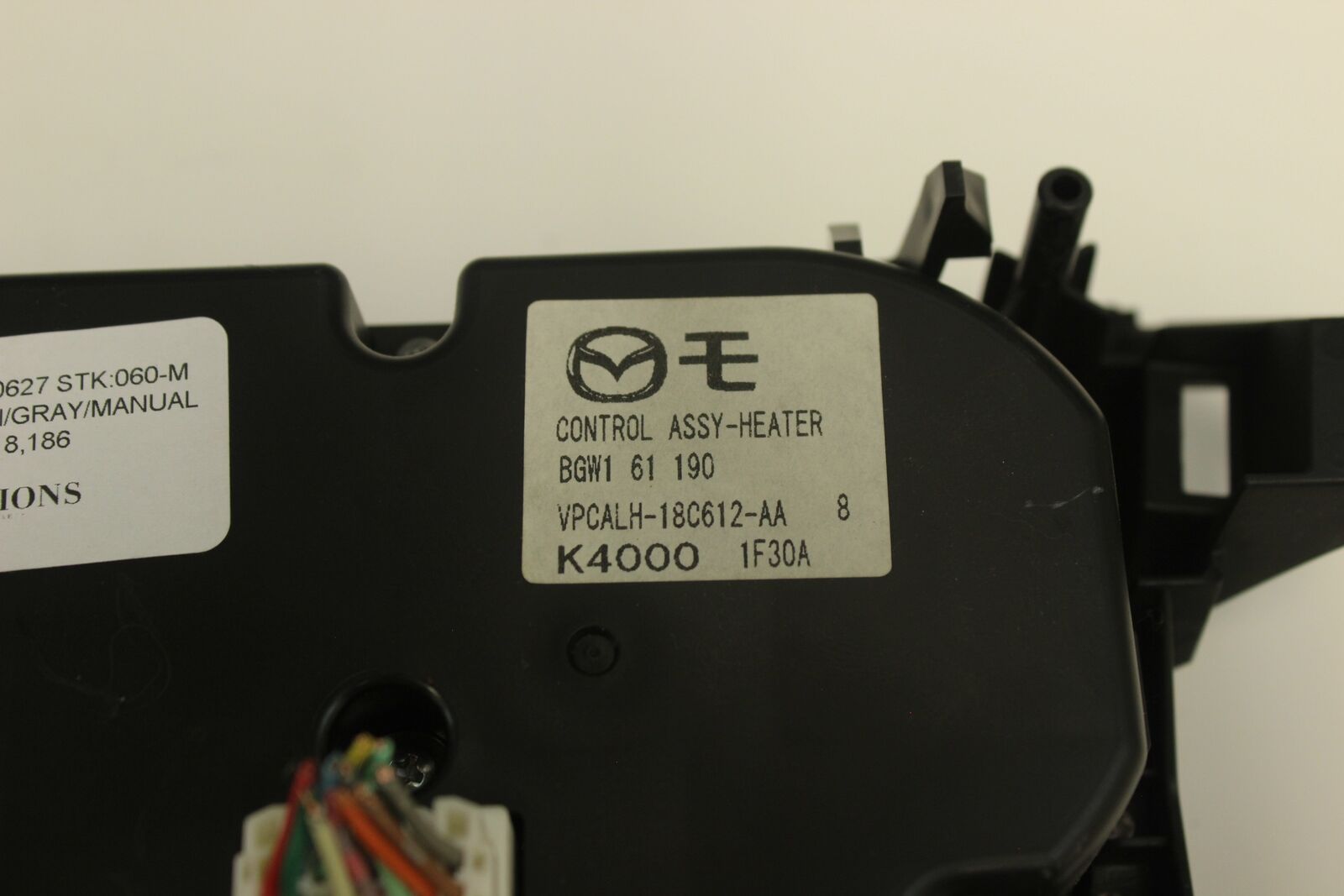 2012 Mazda 3 Heater Climate Controls