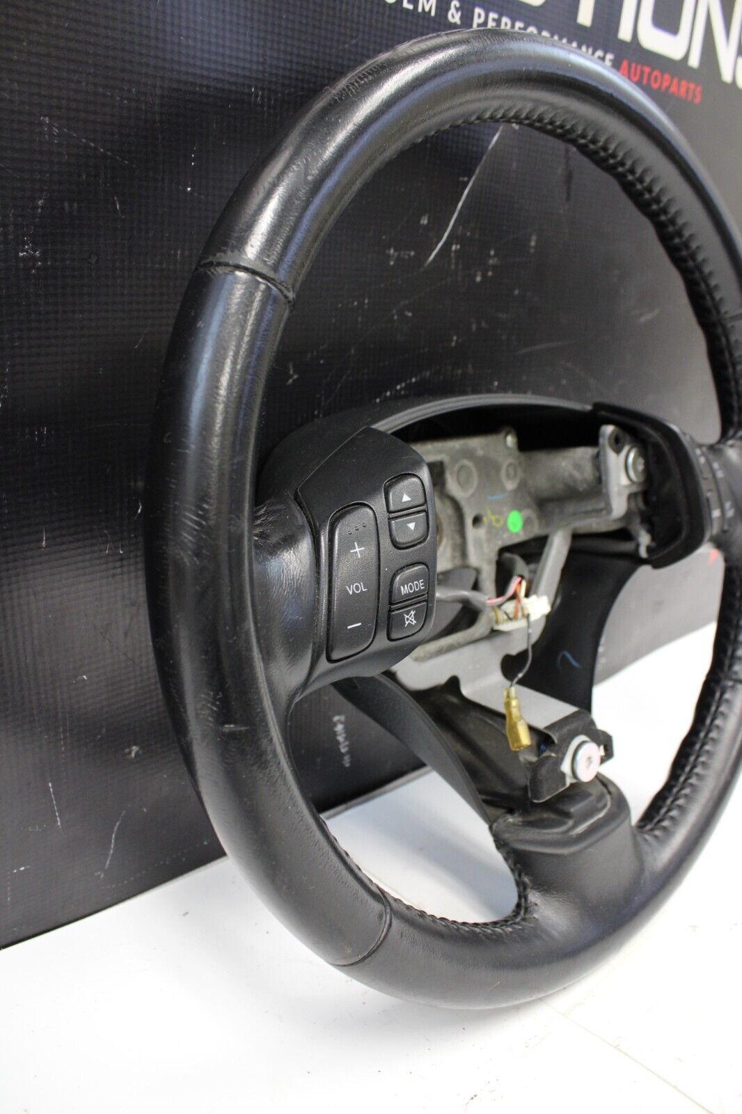 2006-2007 MAZDASPEED6 MAZDASPEED 6 MS6 OEM BLACK LEATHER STEERING WHEEL