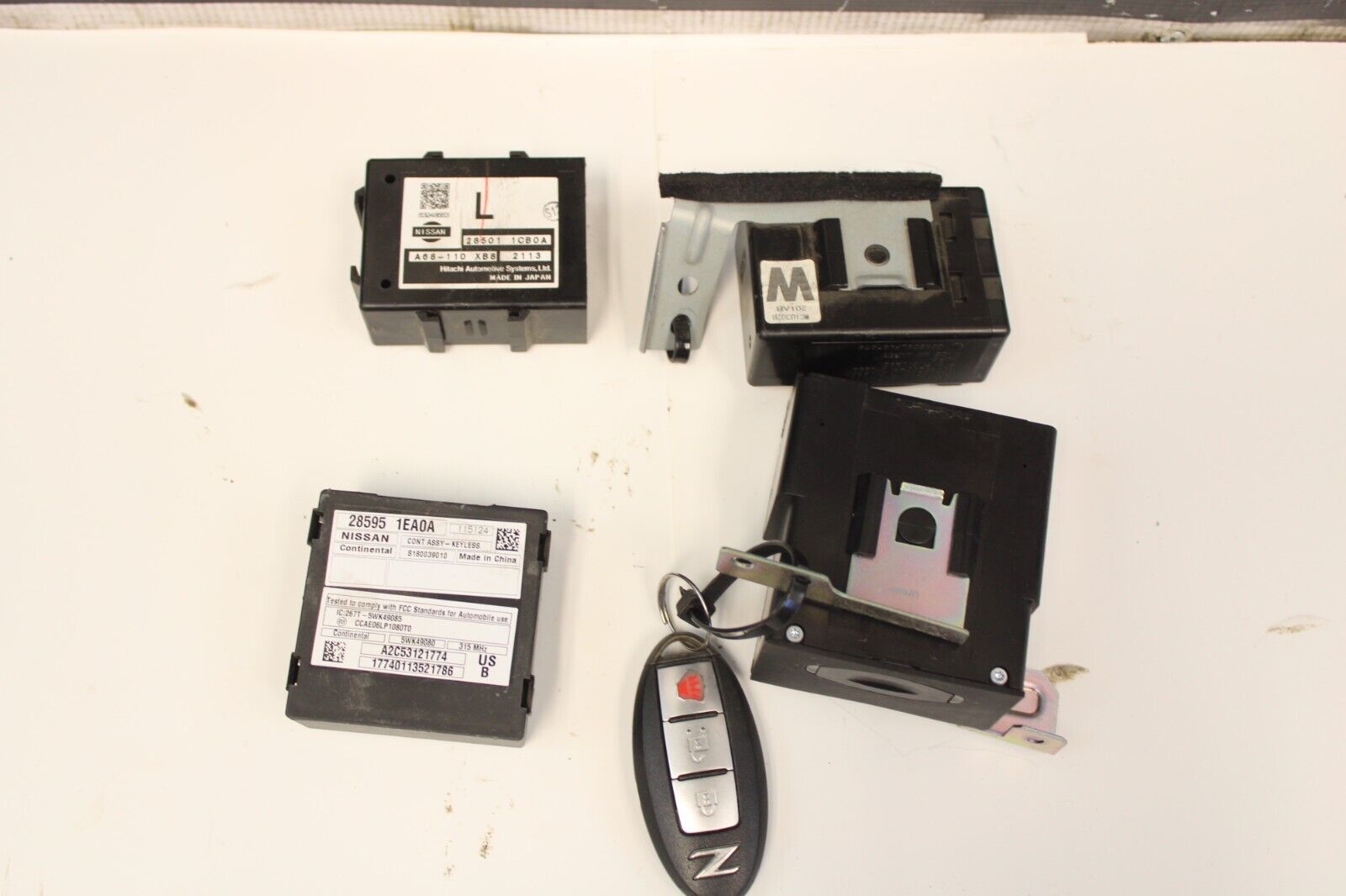 2012 NISSAN 370Z Z34 COUPE AUTOMATIC IGNITION SWITCH IMMOBILIZER ECU SET