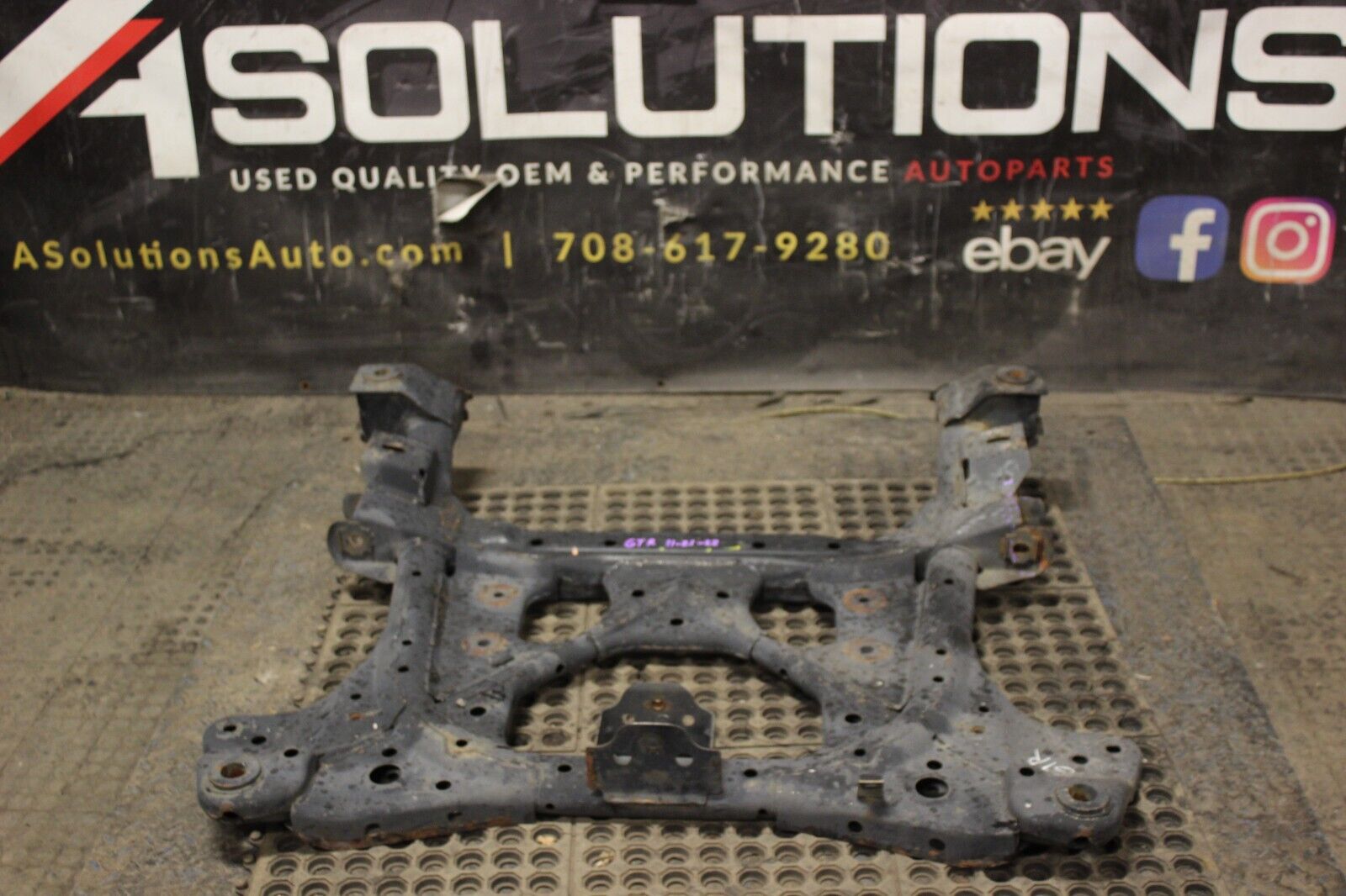 2010 NISSAN GT-R R35 VR38 AWD OEM FRONT ENGINE SUBFRAME CROSSMEMBER