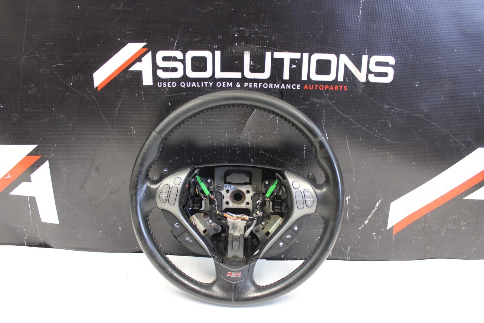 2007-2008 ACURA TL Type S Steering Wheel Black Leather OEM