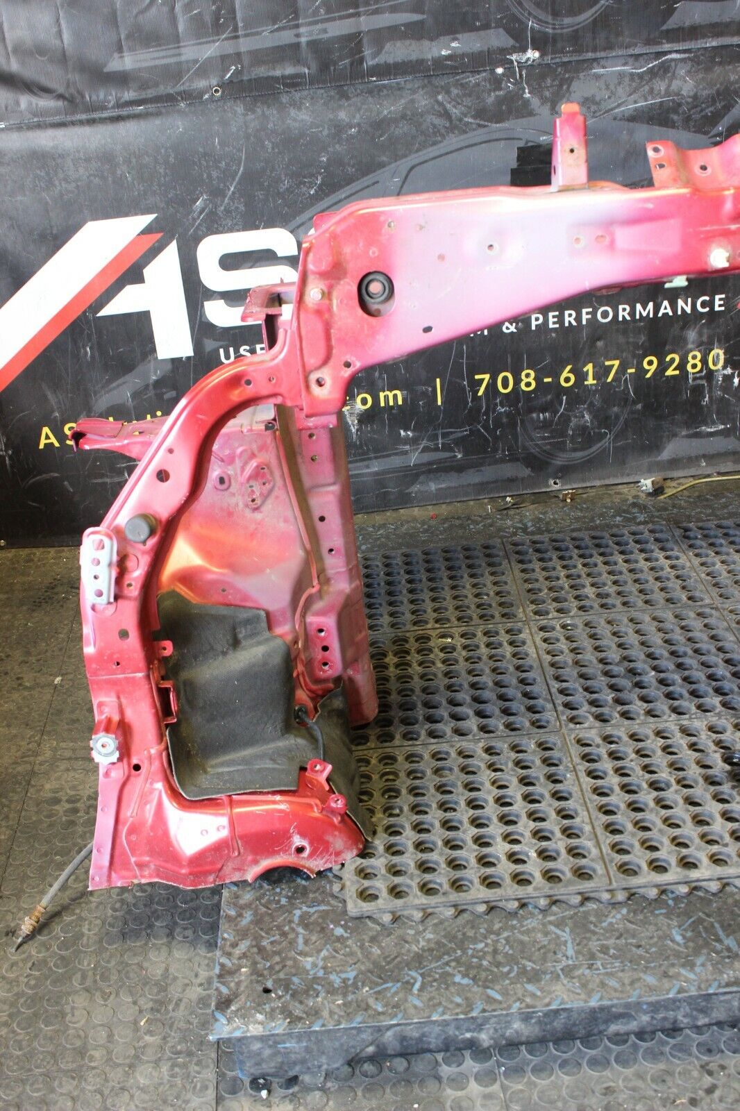 08-15 MITSUBISHI RALLIART OEM EVO X FRONT RADIATOR CORE SUPPORT FRAME RAIL CUT