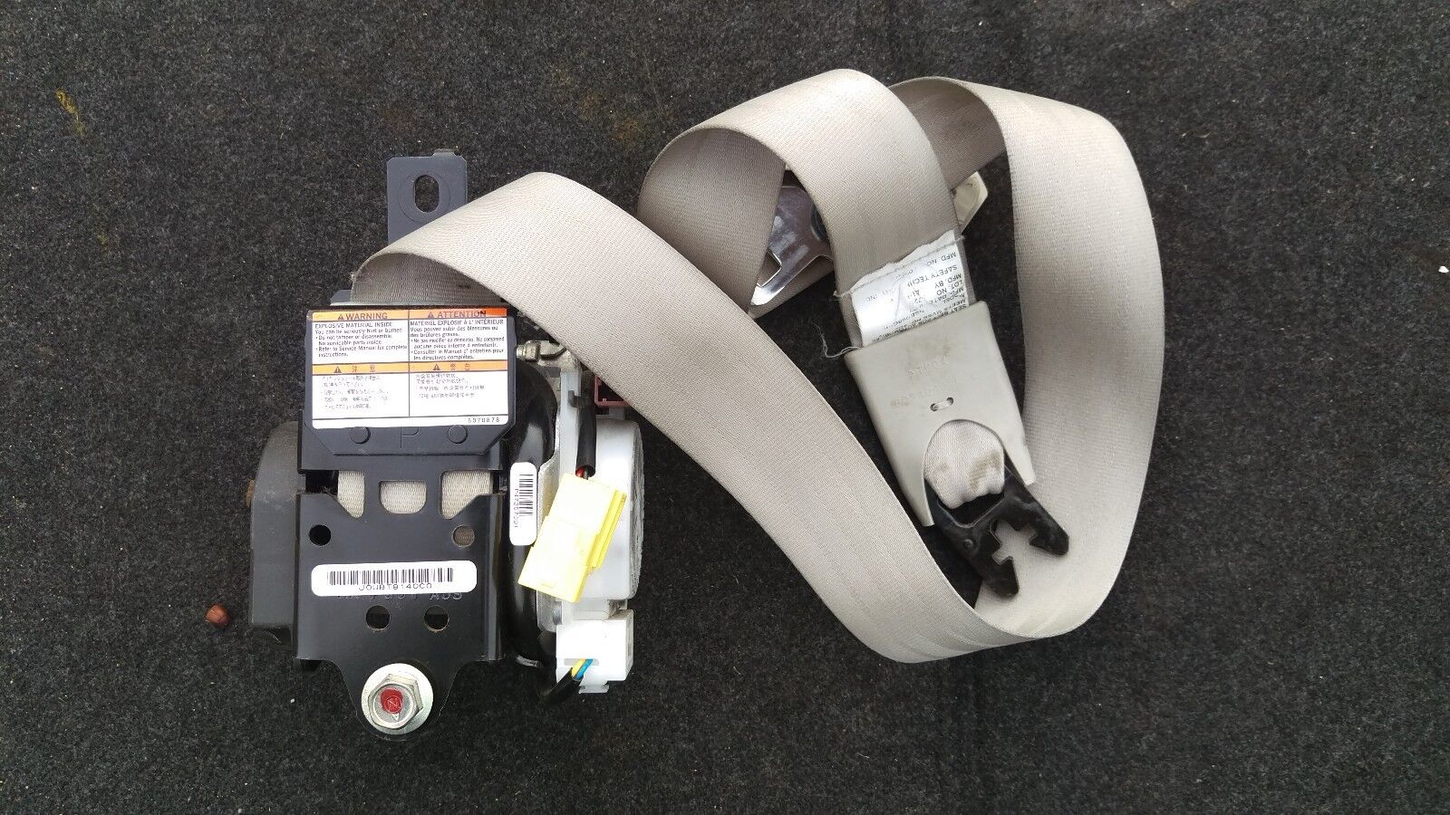 04 05 06 07 08 ACURA TL SEAT BELT ASSY FR BUCKET SEAT PASSENGER RETRACTOR