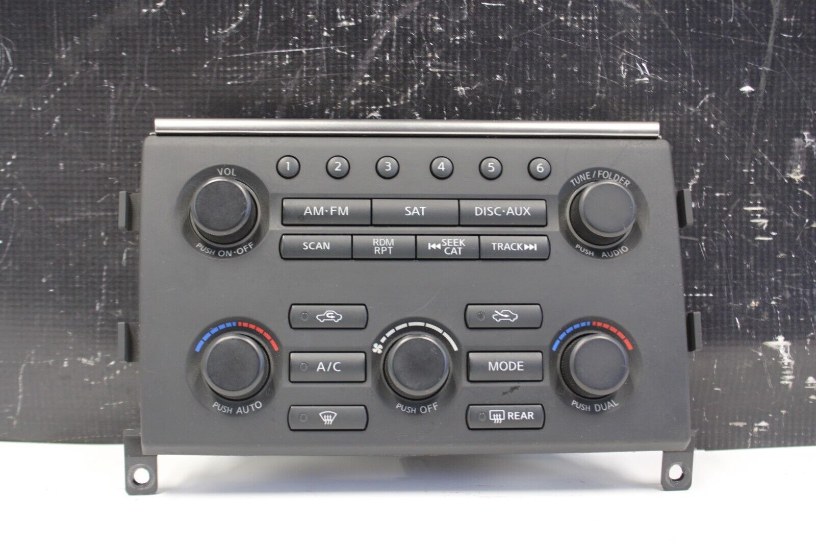 2010 NISSAN GT-R R35 PREMIUM VR38 3.8L OEM RADIO A/C HEATER CONTROL SWITCH