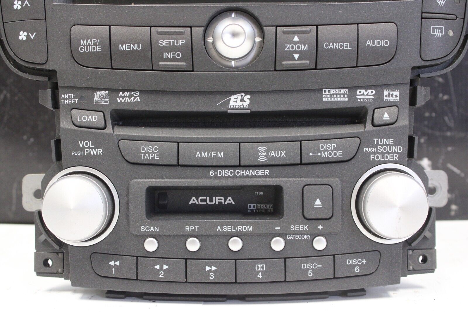 2007-2008 ACURA TL Type S AM-FM Radio CD Navigation GPS Info Display OEM