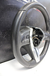 2017-2020 INFINITI Q60 OEM STEERING WHEEL BLACK LEATHER AUDIO SWITCHES