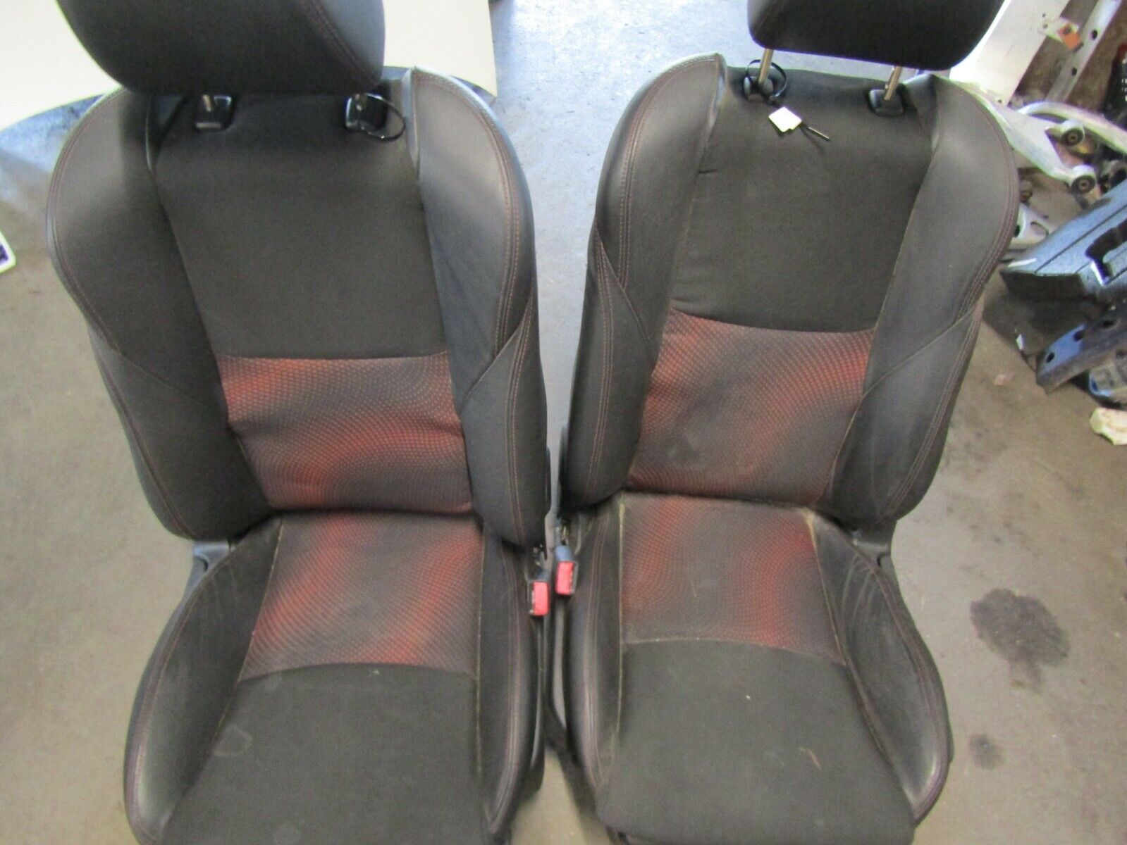 2010-2013 Mazdaspeed3 Bucket Seat Set Black Cloth/Leather Front seats MS3