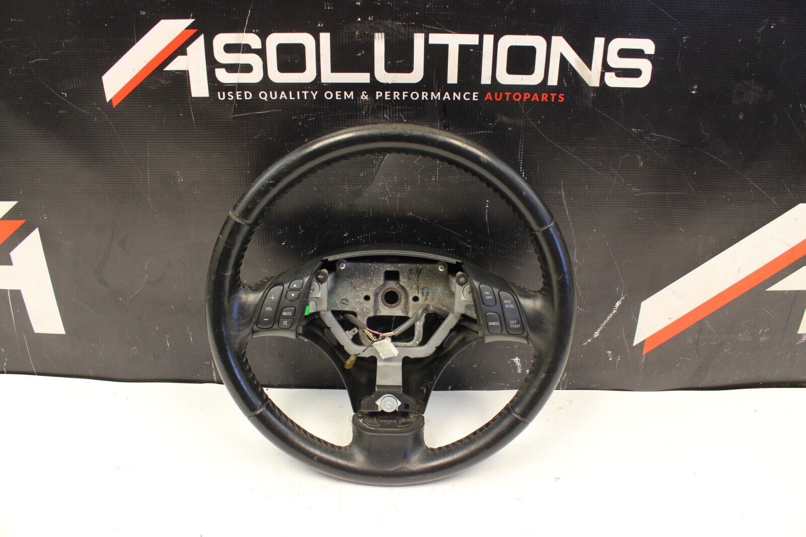 2006-2007 MAZDASPEED6 MAZDASPEED 6 MS6 OEM BLACK LEATHER STEERING WHEEL