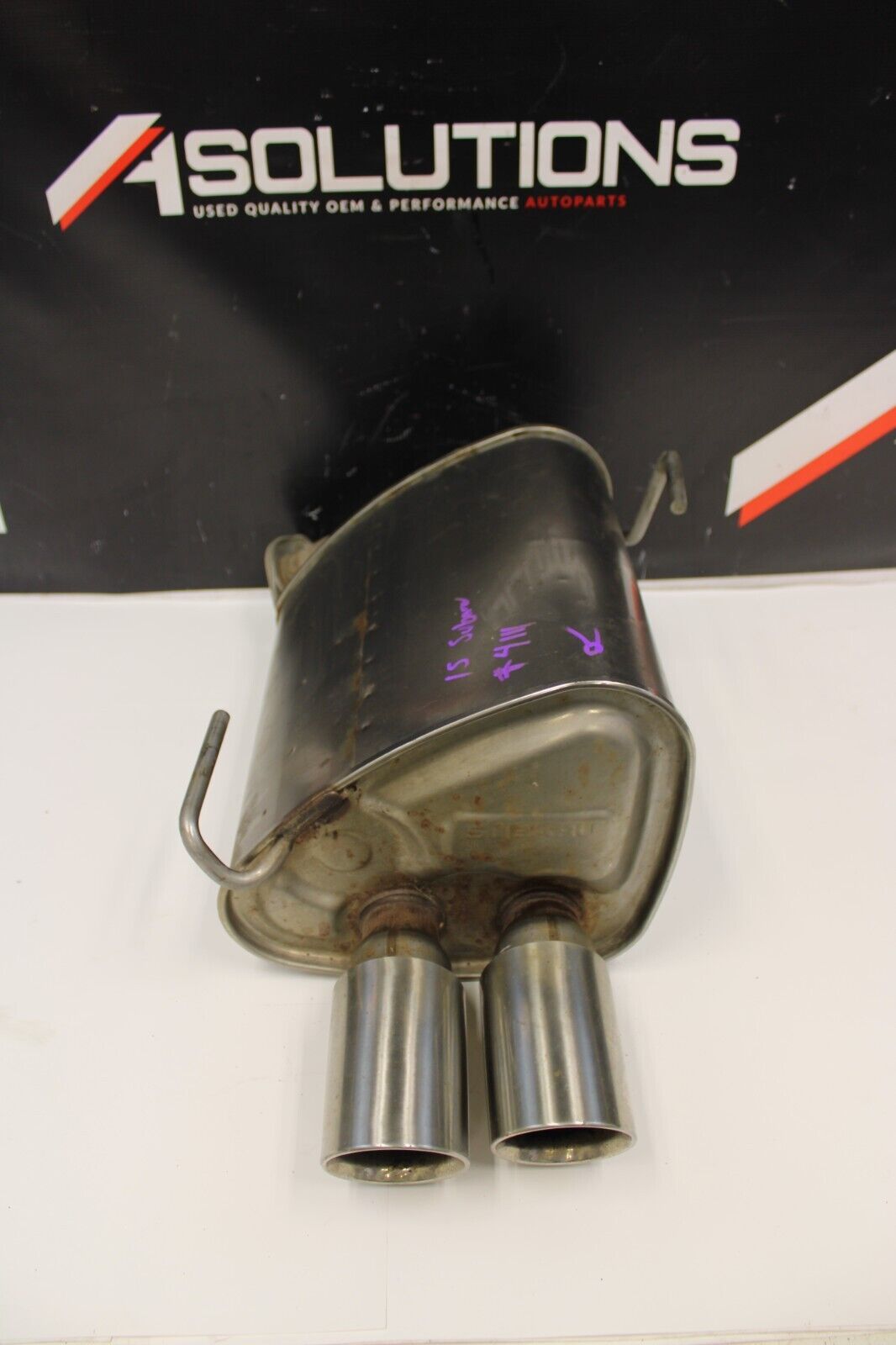 15-20 SUBARU WRX FACTORY EXHAUST MUFFLER TAIL PIPE PAN - RIGHT SIDE OEM