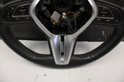 2017-2020 INFINITI Q60 OEM STEERING WHEEL BLACK LEATHER AUDIO SWITCHES
