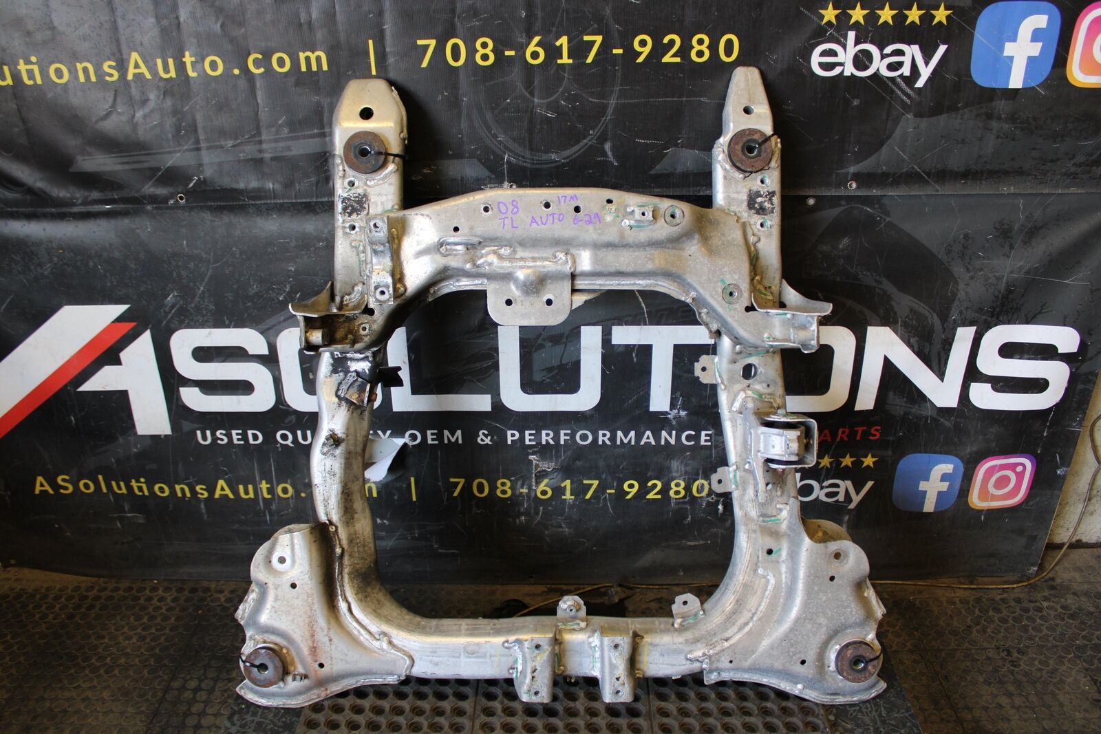 2007 2008 Acura TL Type-S 3.5L A/T Front Subframe Engine Cradle Crossmember OEM