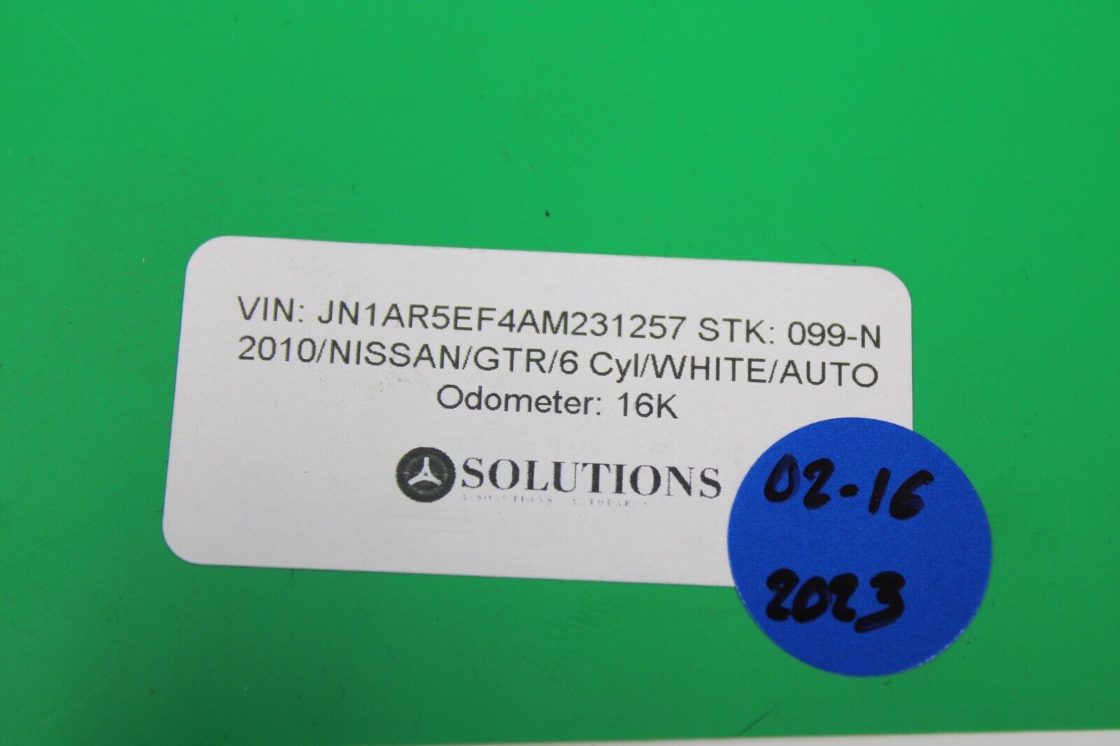 2010 Nissan GT-R LH DIRVER Side Console Trim Panel 68134-Jf10