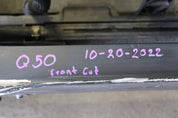 2019 INFINITI Q50 FRONT RADIATOR CORE SUPPORT FRAME RAIL CUT