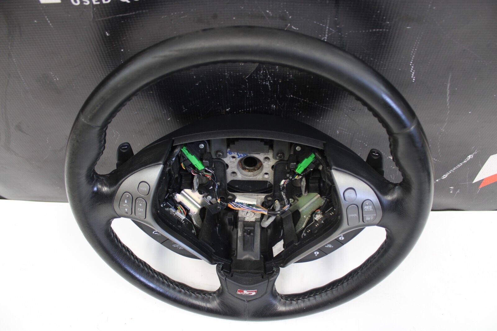 2007-2008 ACURA TL Type S Steering Wheel Black Leather OEM