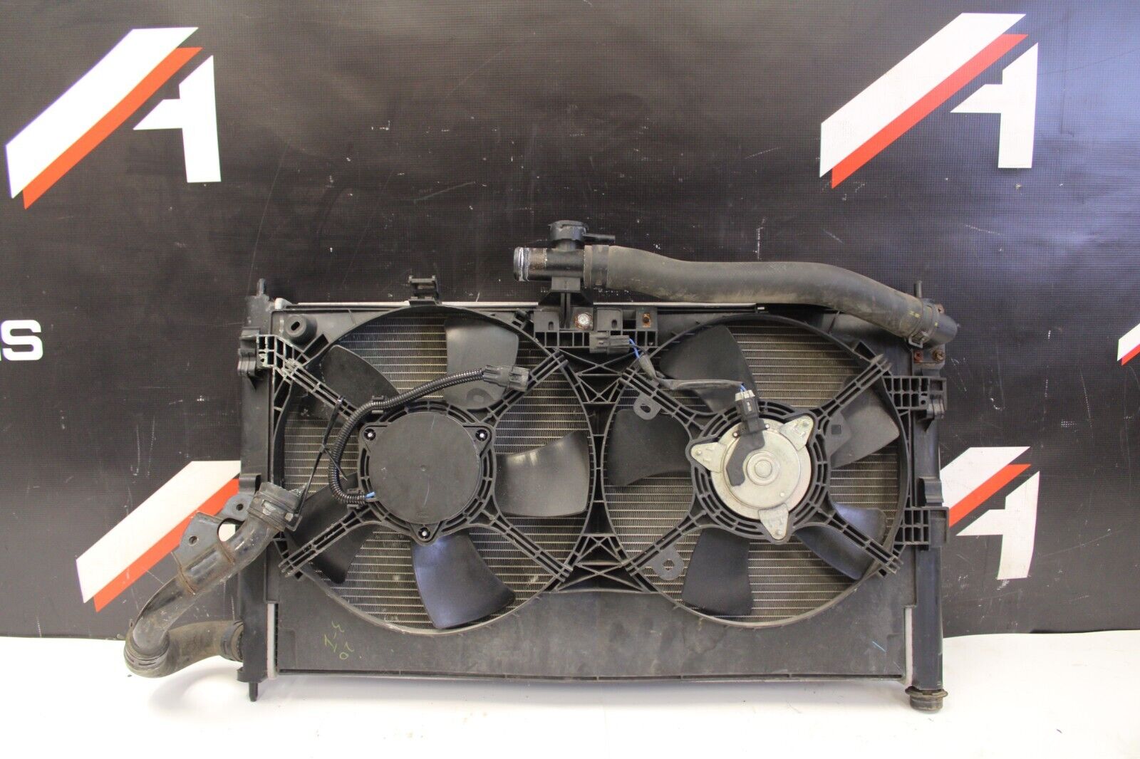 08 - 15 Mitsubishi Lancer Evo X MR Ralliart Radiator Condenser Fan Assembly OEM