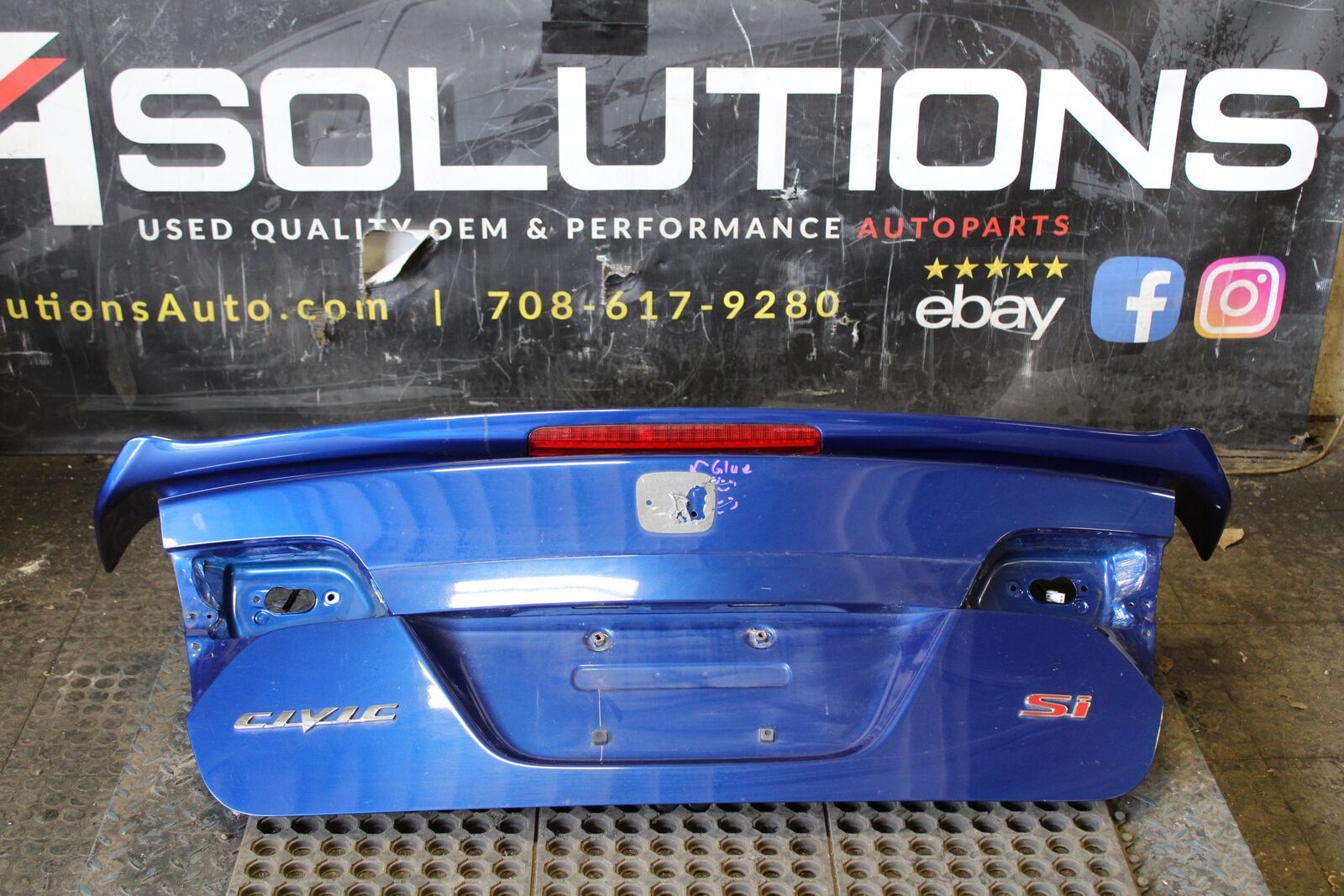 2006-2011 HONDA CIVIC SI SEDAN TRUNK TAIL GATE W/ SPOILER OE