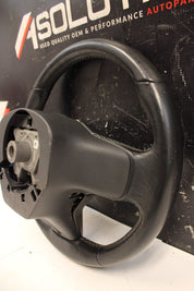 2017-2020 INFINITI Q60 OEM STEERING WHEEL BLACK LEATHER AUDIO SWITCHES