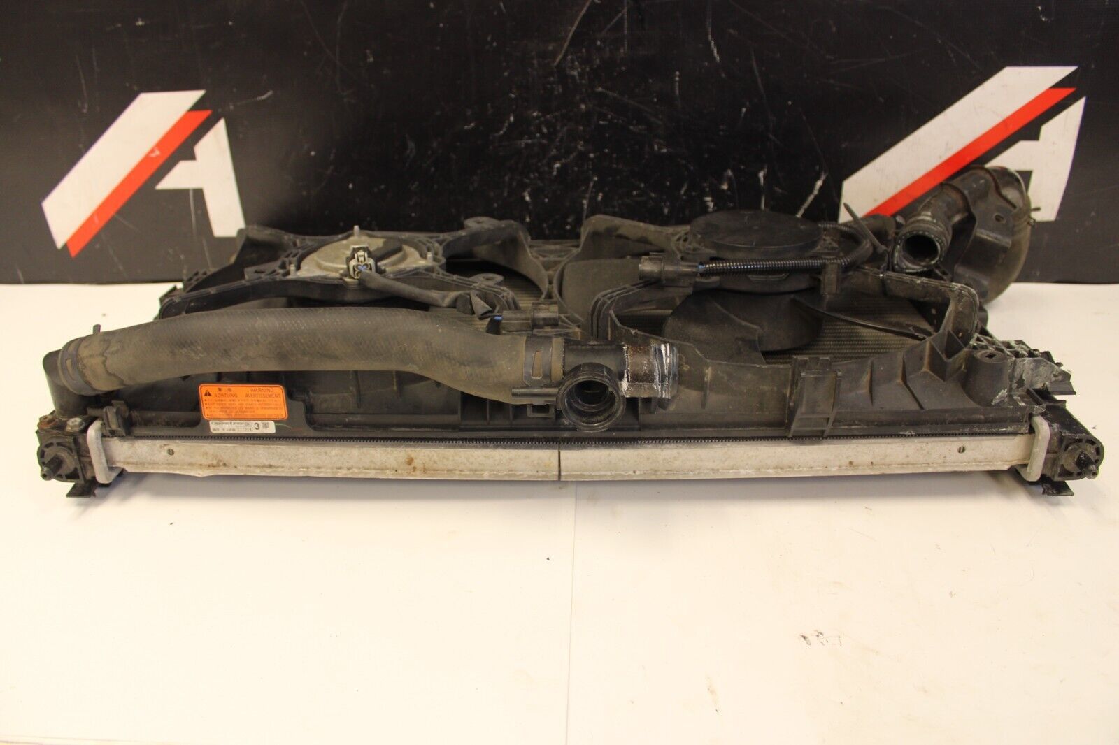 08 - 15 Mitsubishi Lancer Evo X MR Ralliart Radiator Condenser Fan Assembly OEM