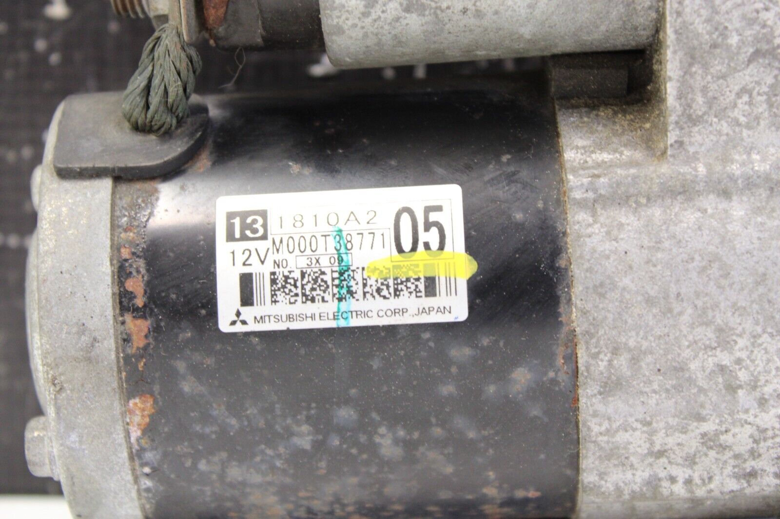 08-15 Mitsubishi Evo X 5 Speed Transmission GSR Starter Motor Evolution 10 Oem