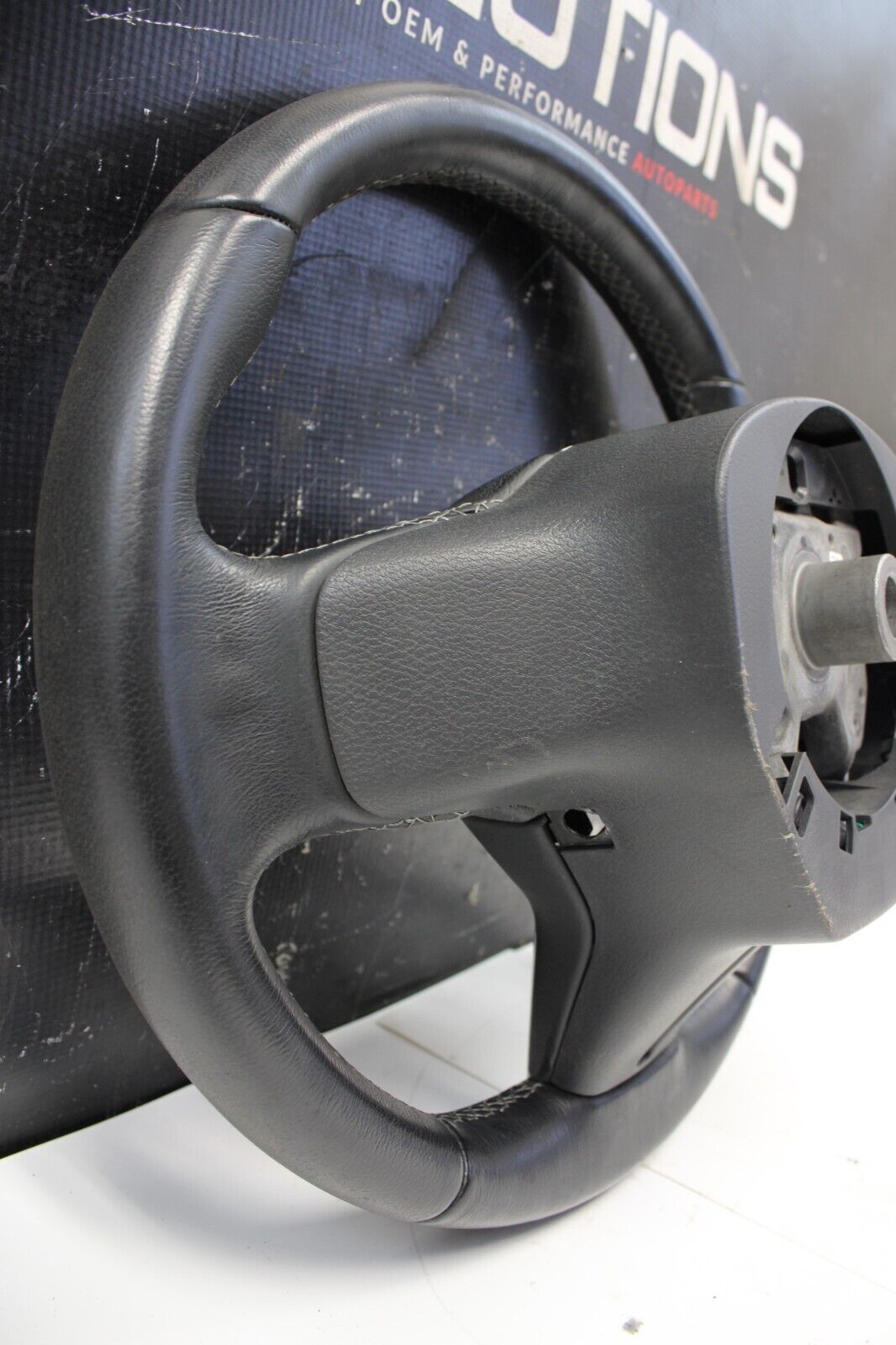 2017-2020 INFINITI Q60 OEM STEERING WHEEL BLACK LEATHER AUDIO SWITCHES