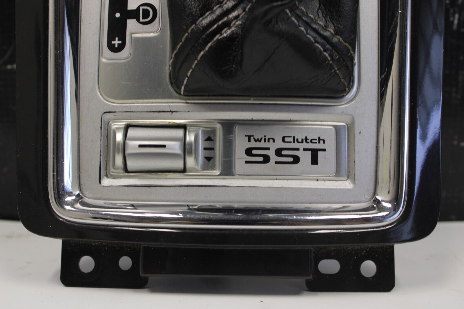 08-15 Mitsubishi Lancer Evolution Evo X 10 SST Gear Shifter Boot Bezel Trim OEM