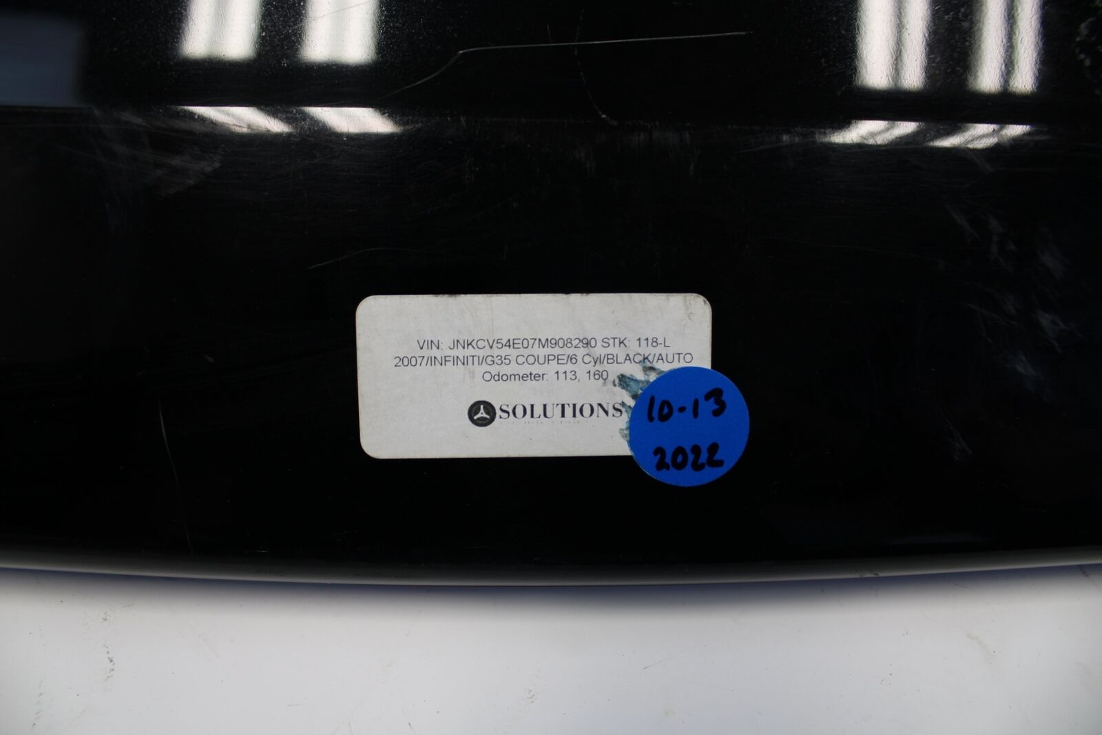 2007 Infiniti G35 OEM Wing Black