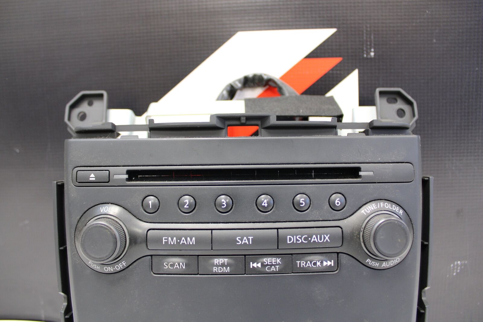 2015 370Z XM Radio AUX MP3 6 Disc CD Changer Player Trim Panel OEM