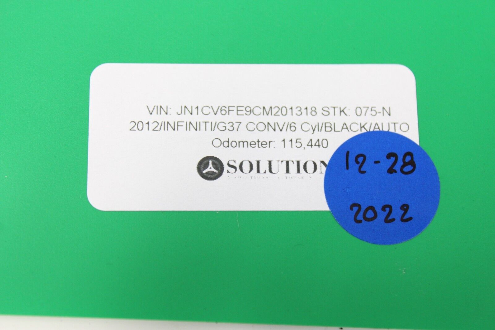 2012 INFINTI G37 CONVERTIBLE - AUTOMATIC ENGINE ECU ECM MODULE OEM